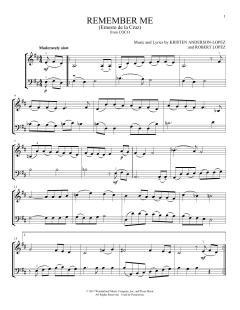 Remember Me von Kristen Anderson-Lopez (Download) 