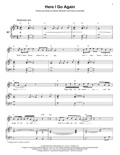Here I Go Again von Jon Lord (Download) 