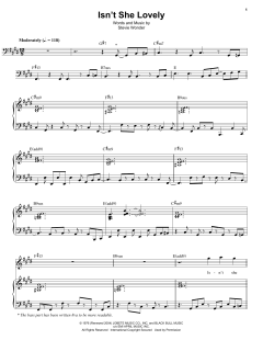 Isn't She Lovely von Stevie Wonder (Download) 