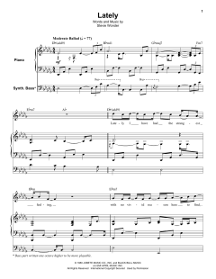Lately von Stevie Wonder (Download) 