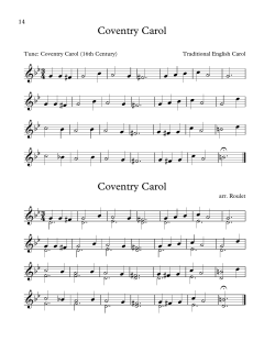 Coventry Carol von Traditional English Carol (Download) 