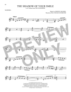The Shadow Of Your Smile von Johnny Mandel (Download) 