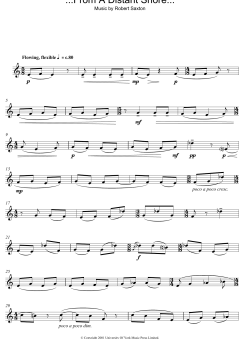...From A Distant Shore... von Robert Saxton (Download) 