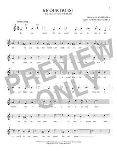 Be Our Guest von Alan Menken (Download) 