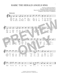Hark! The Herald Angels Sing von Charles Wesley (Download) 