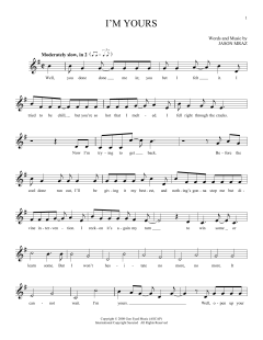 I'm Yours von Jason Mraz (Download) 