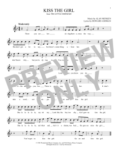 Kiss The Girl von Alan Menken (Download) 