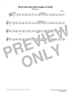 Deck the halls with boughs of holly from Graded Music for Tuned Percussion, Book I von Welsh Air (Download) 