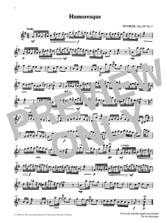 Humoresque von Antonín Dvořák (Download) 