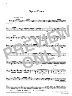 Square Dance from Graded Music for Timpani, Book III (Download) 