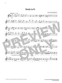 Study in G from Graded Music for Tuned Percussion, Book I von Ian Wright (Download) 