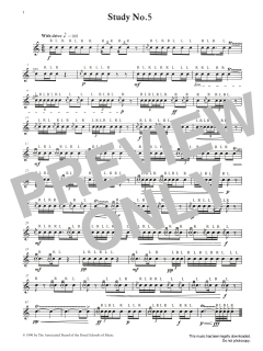 Study No.5 from Graded Music for Snare Drum, Book III von Ian Wright (Download) 