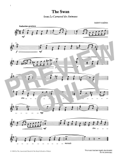 The Swan from Graded Music for Tuned Percussion, Book III von Camille Saint-Saëns (Download) 