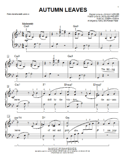Autumn Leaves von Joseph Kosma (Download) 
