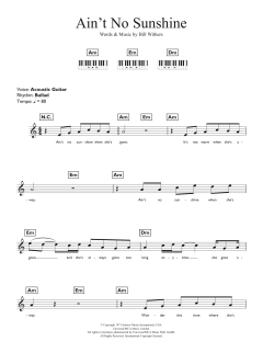 Ain't No Sunshine (Download) 