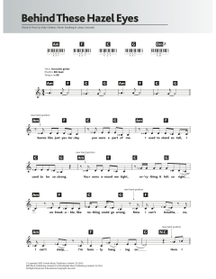 Behind These Hazel Eyes von Kelly Clarkson (Download) 