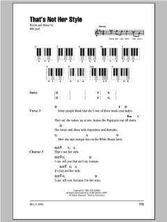 That's Not Her Style von Billy Joel (Download) 