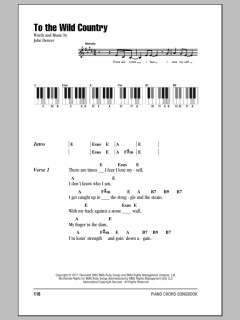 To The Wild Country von John Denver (Download) 
