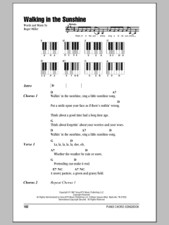 Walking In The Sunshine von Roger Miller (Download) 