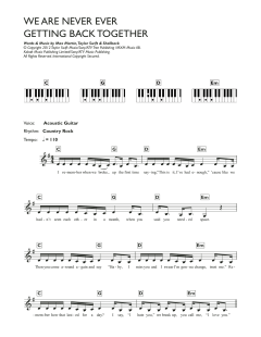 We Are Never Ever Getting Back Together von Taylor Swift (Download) 