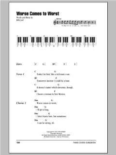 Worse Comes To Worst von Billy Joel (Download) 