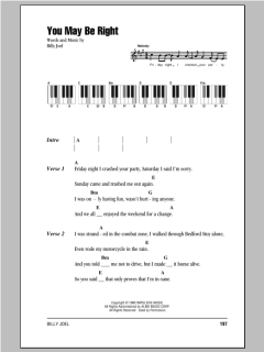 You May Be Right von Billy Joel (Download) 