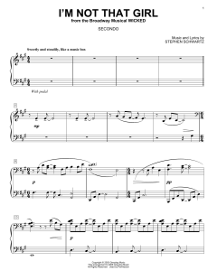 I'm Not That Girl von Stephen Schwartz (Download) 