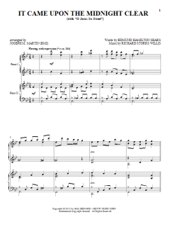 It Came Upon The Midnight Clear von Joseph M. Martin (Download) 