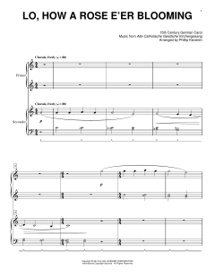 Lo, How A Rose E'er Blooming von Traditional (Download) 