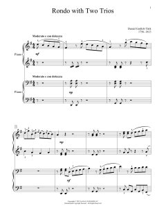 Rondo With Two Trios von Daniel Gottlob Türk (Download) 