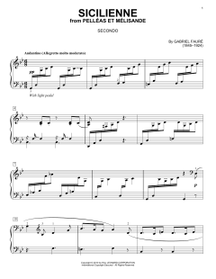 Sicilienne von Gabriel Fauré (Download) 
