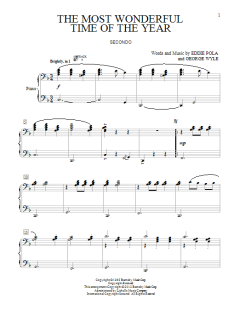 The Most Wonderful Time Of The Year von George Wyle (Download) 
