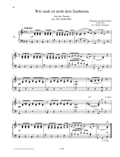 Wie stark ist nicht dein Zauberton von Wolfgang Amadeus Mozart (Download) 