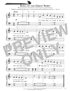 Song Of The Great Spirit von Mark Hayes (Download) 