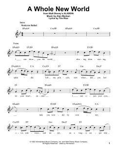 A Whole New World von Tim Rice (Download) 