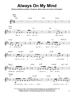 Always On My Mind von Elvis Presley (Download) 