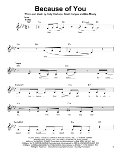 Because Of You von Kelly Clarkson (Download) 