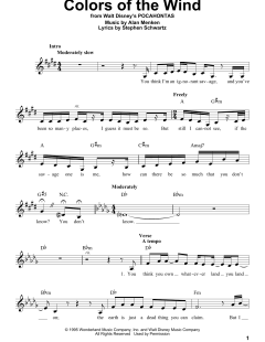 Colors Of The Wind von Vanessa Williams (Download) 