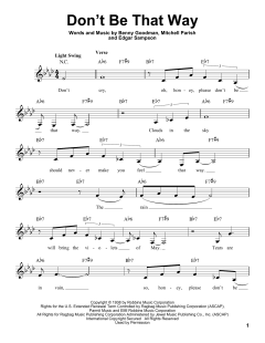 Don't Be That Way von Benny Goodman (Download) 