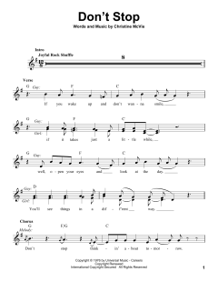 Don't Stop von Fleetwood Mac (Download) 