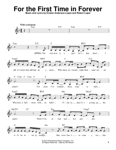 For The First Time In Forever von Robert Lopez (Download) 