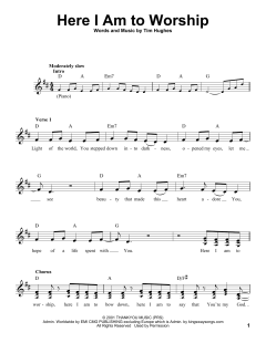 Here I Am To Worship von Tim Hughes (Download) 