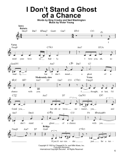 I Don't Stand A Ghost Of A Chance With You von Bing Crosby (Download) 