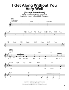 I Get Along Without You Very Well von Hoagy Carmichael (Download) 