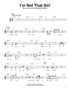I'm Not That Girl (Download) 