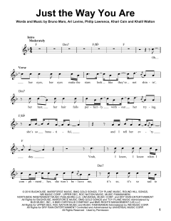 Just The Way You Are von Bruno Mars (Download) 