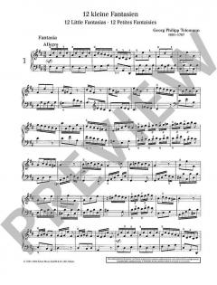12 kleine Fantasien von Georg Philipp Telemann 