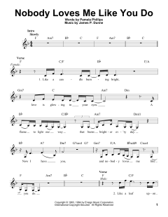 Nobody Loves Me Like You Do von Anne Murray with Dave Loggins (Download) 