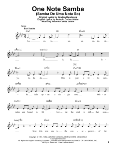 One Note Samba von Pat Thomas (Download) 