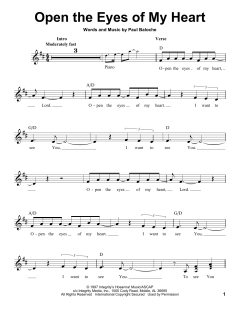 Open The Eyes Of My Heart von Sonicflood (Download) 